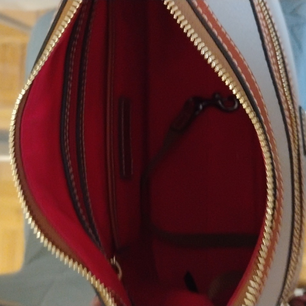 Dooney & Bourke Taupe and Brown Crossbody Bag - Picture 7 of 7